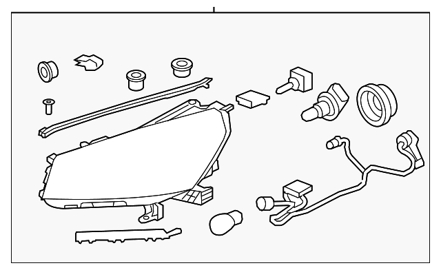Passenger Side Headlamp Assembly